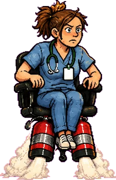 The nurse pilot.