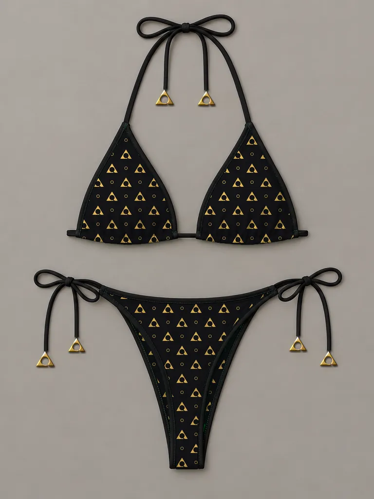The Monogram Bikini, front